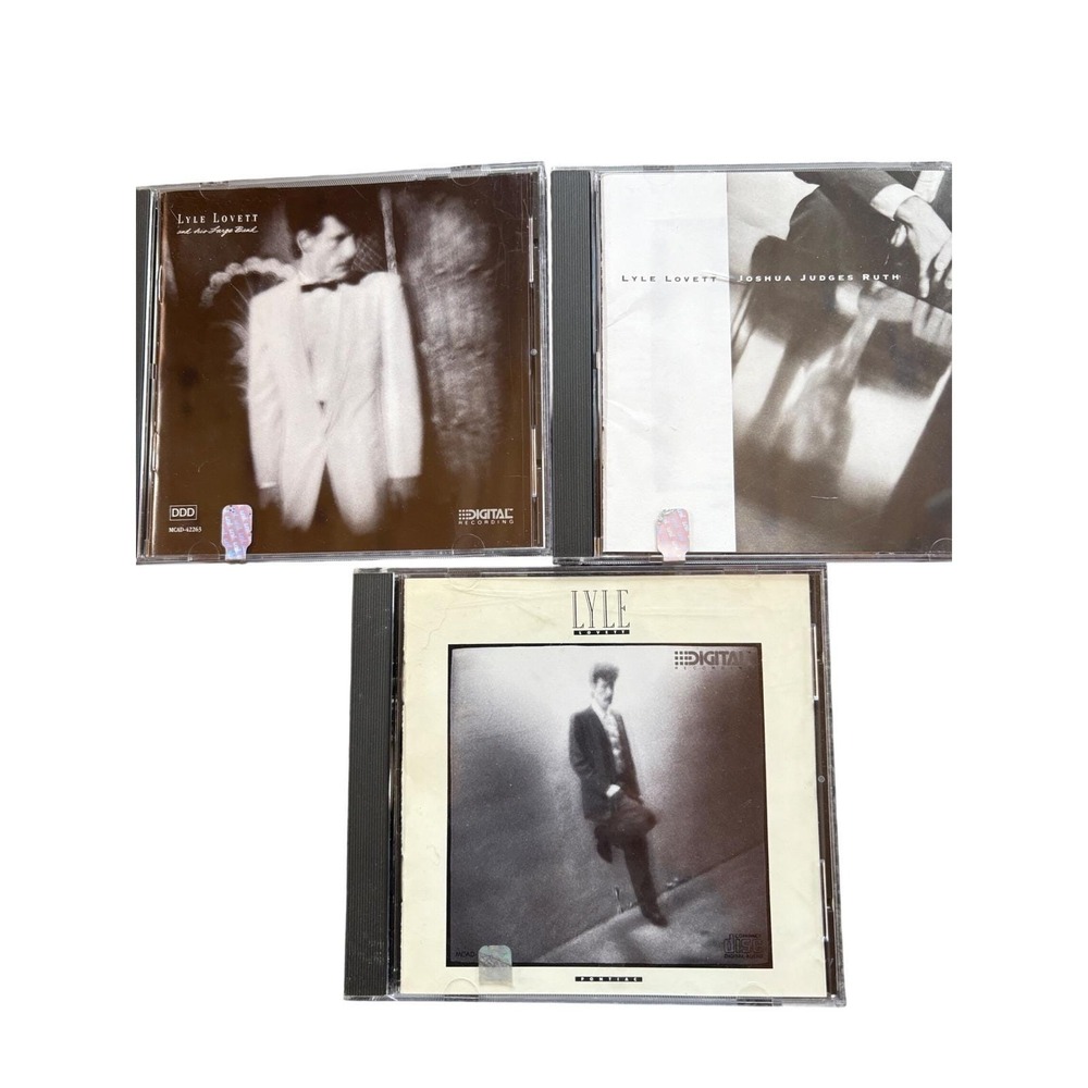 Lyle Lovett CD Lot Pontiac Joshua Judges Ruth & His Large Band 3 Albums